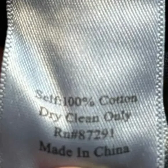 Johnny Was 4 Love And Liberty Size XS Eyelet Lace Top Asymmetrical Hem Black - Picture 5 of 6